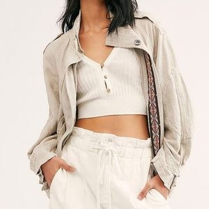 Free People Jayde Safari Jacket Sand XS